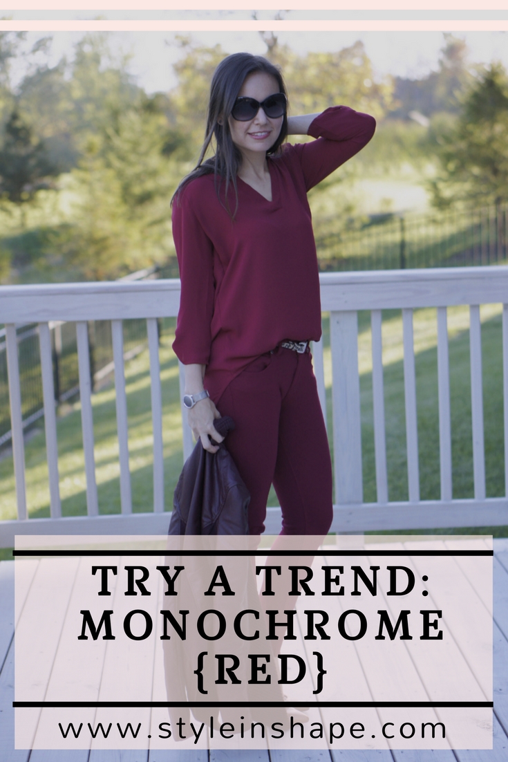 Try A Trend: Monochrome Red | Style In Shape
