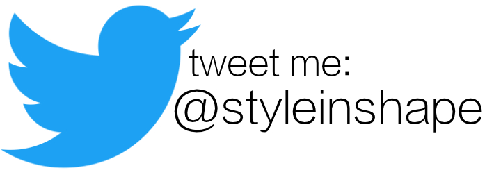 Follow Me on Twitter @styleinshape