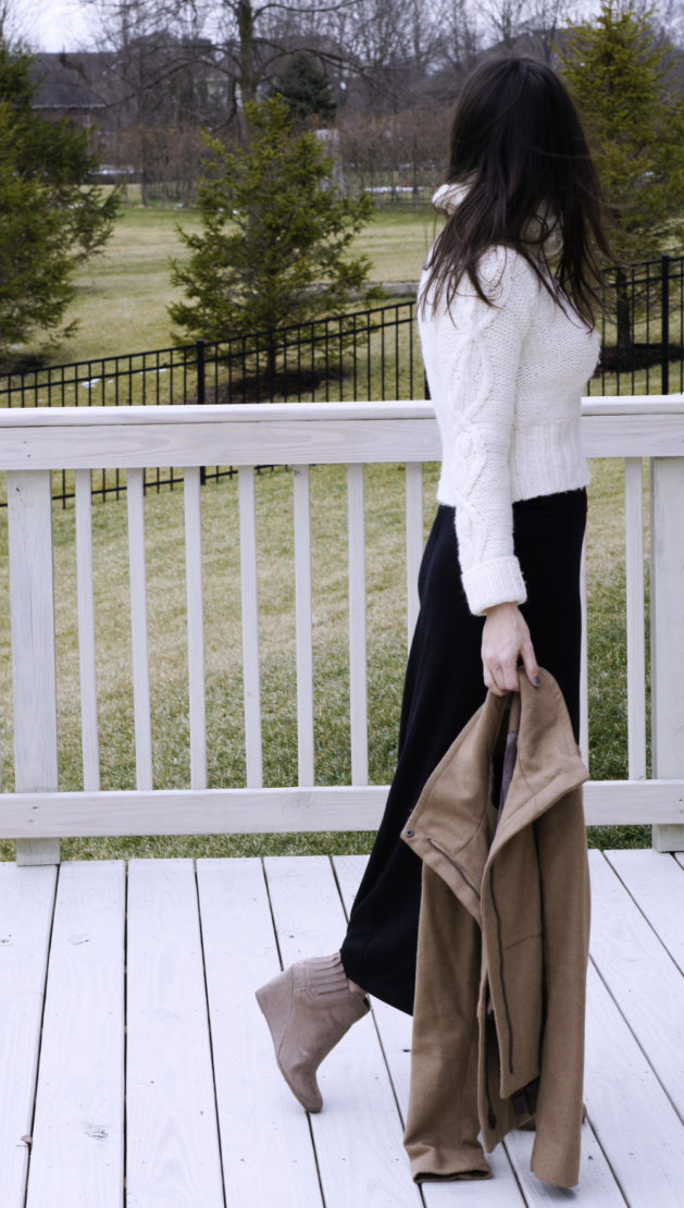 Crop Sweater Maxi Skirt for Winter | Style in Shape