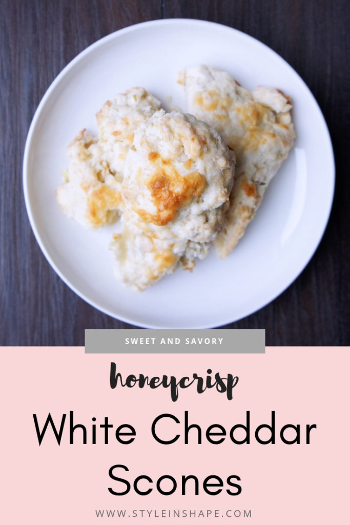 honeycrisp white cheddar cheese scones